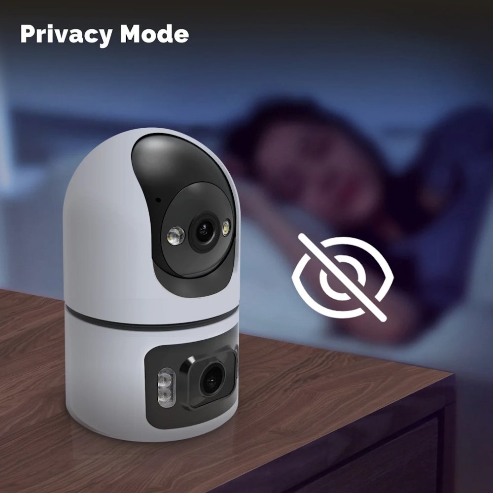 IMMAX NEO LITE SMART Security vnitřní kamera DOUBLE, duální, Wi-Fi, 4MP, 355° 90° P/T, TUYA