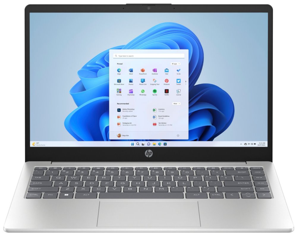 HP 14-em0041nc/ Ryzen 5 7520U/ 8GB DDR5/ 512GB SSD/ Radeon™ Graphics/ 14"FHD,matný/ W11H/ stříbrný