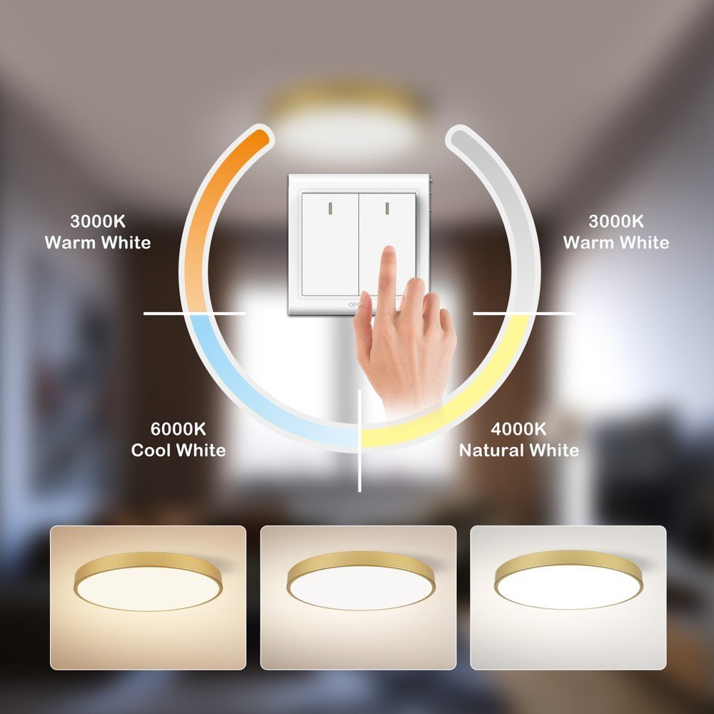 IMMAX NEO LITE SEMPLICI SMART stropní svítidlo, BEACON, 100cm, 128W, 9088lm, zlaté, Wi-Fi, TUYA