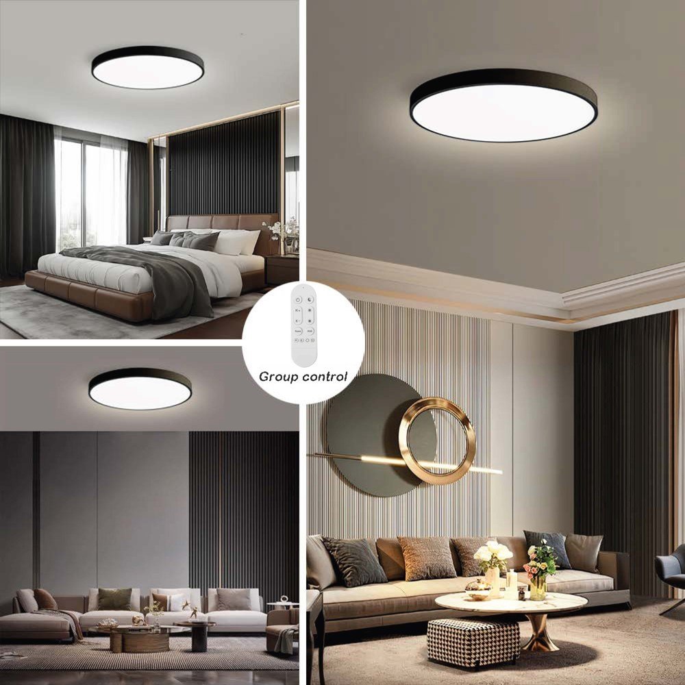 IMMAX NEO LITE SEMPLICI SMART stropní svítidlo, BEACON, 100cm, 128W, 9088lm, černé, Wi-Fi, TUYA