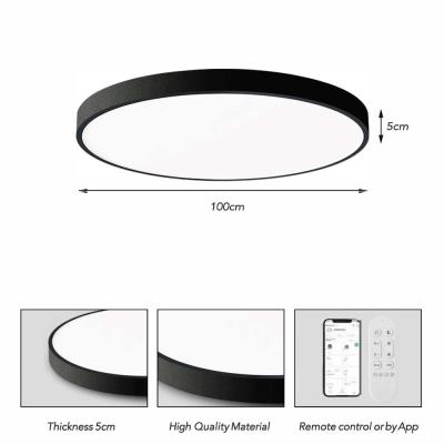 IMMAX NEO LITE SEMPLICI SMART stropní svítidlo, BEACON, 100cm, 128W, 9088lm, černé, Wi-Fi, TUYA