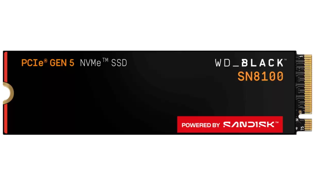 WD_Black SN8100 4TB SSD / WDS400T1X0M / NVMe M.2 PCIe Gen5 / Interní / M.2 2280