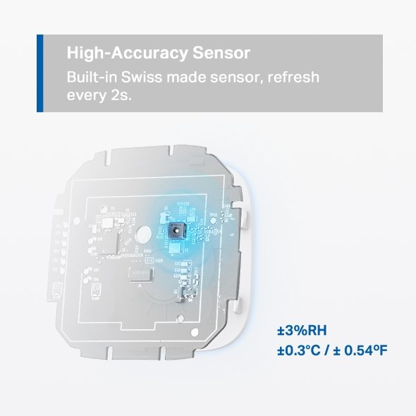 TP-Link Tapo T315, Chytrý teploměr, přesné měření teploty a vlhkosti, vyžaduje Tapo smart hub H100