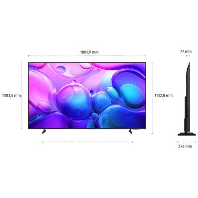 SAMSUNG SMART QLED TV 85"/ QE85Q6F/ 4K Ultra HD 3840x2160/ DVB-T2/S2/C/ H.265/HEVC/ 3xHDMI/ 1xUSB/ Wi-Fi/ LAN/ G