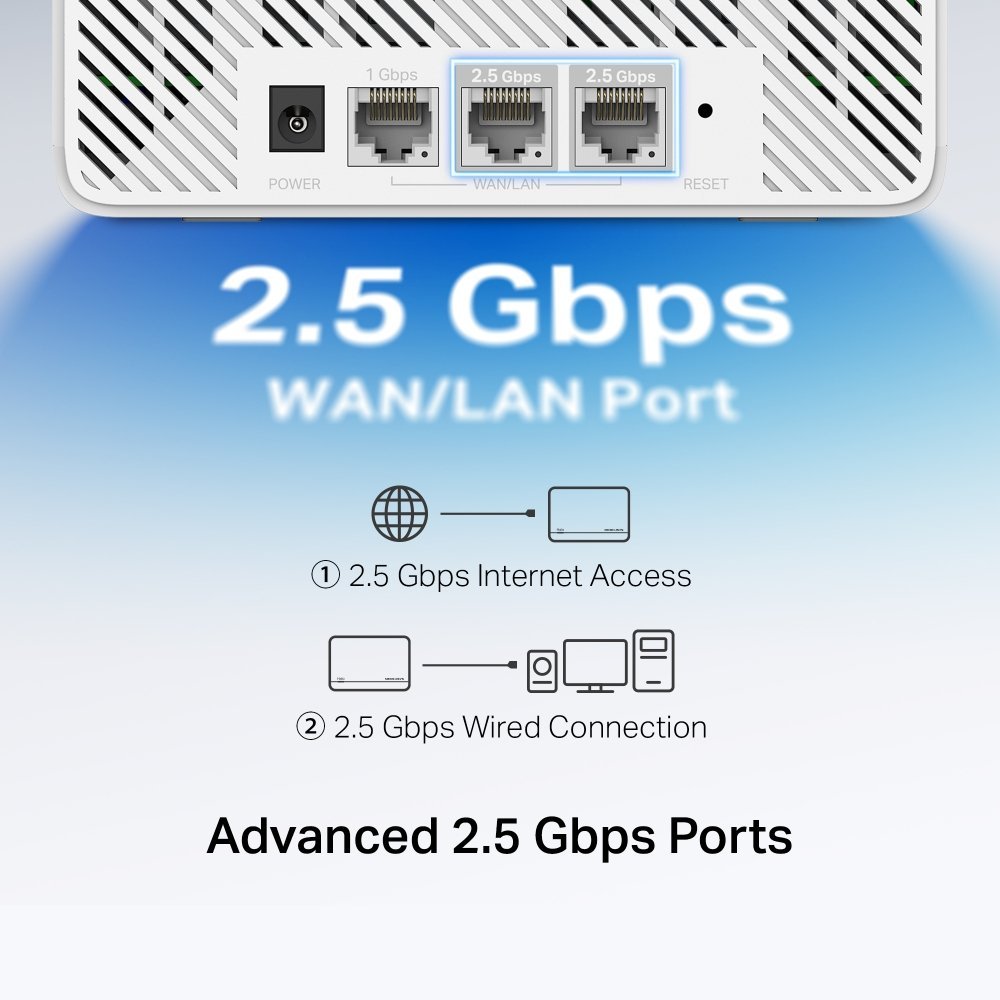TP-Link Mercusys Halo H37BE(3-pack) WiFi systém, WiFi 7, BE6500, 2x 2,5GWAN/LAN, 1x GWAN/GLAN, 3ks v balení