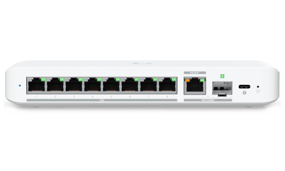 ROZBALENÉ - Ubiquiti UniFi Switch Flex 2.5G 8 - 8x 2.5GbE, 1x 10GbE/ SFP+ port combo - Výprodej