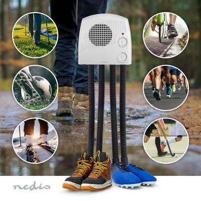 NEDIS vysoušeč obuvi/ 350 W/ 45 °C/ pro dva páry bot nebo holínek/ bílý