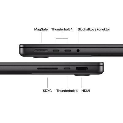 Apple MacBook Pro 14' (2025) / M5 / 10C CPU / 10C GPU / 24GB RAM / 1TB SSD / Vesmírně černý