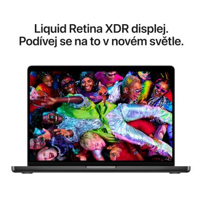 Apple MacBook Pro 14' (2025) / M5 / 10C CPU / 10C GPU / 16GB RAM / 512GB SSD / Vesmírně černý