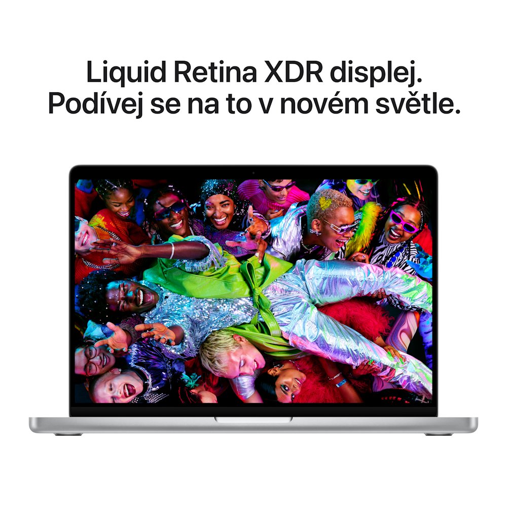 Apple MacBook Pro 14' (2025) / M5 / 10C CPU / 10C GPU / 24GB RAM / 1TB SSD / Stříbrný
