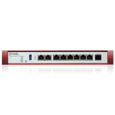 Zyxel USG FLEX 200 HP, User-definable ports with 1*2.5G, 1*2.5G (PoE+) & 6*1G, 1*USB with1 YR Gold Security Pack