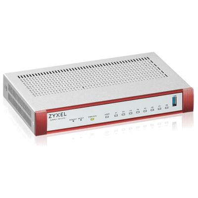 Zyxel USG FLEX 100 HP, 7 Gigabit user-definable ports, 1*1G PoE+, 1*USB with 1 YR Gold Security Pack