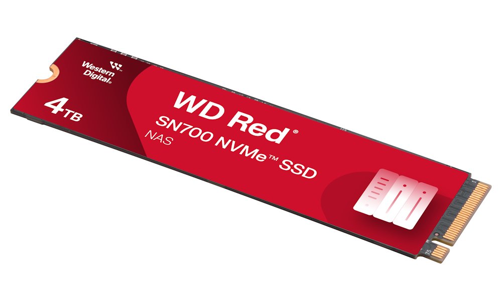 WD SSD RED SN700 4TB / WDS400T1R0C / NVMe M.2 PCIe Gen3 / Interní / M.2 2280