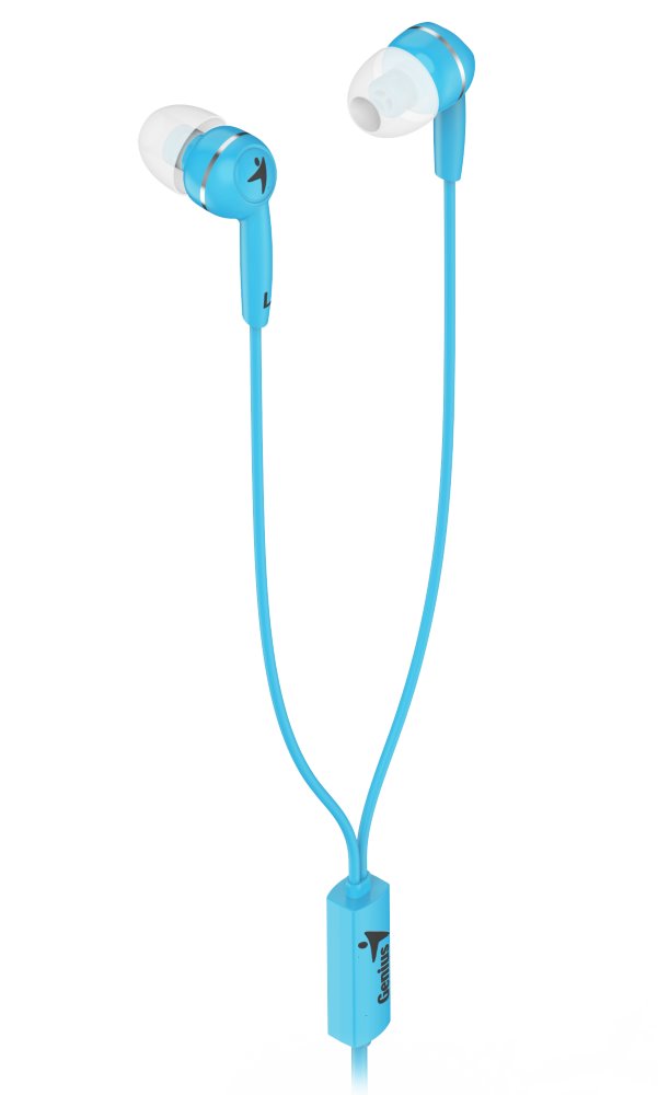 GENIUS headset HS-M320/ modrý/ 4pin 3,5 mm jack