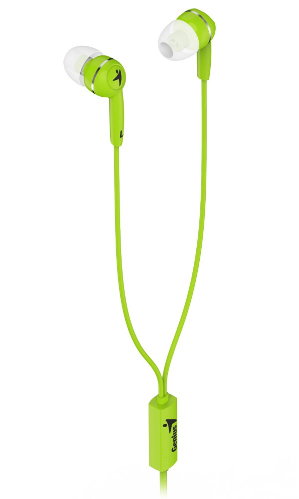 GENIUS headset HS-M320/ zelený/ 4pin 3,5 mm jack