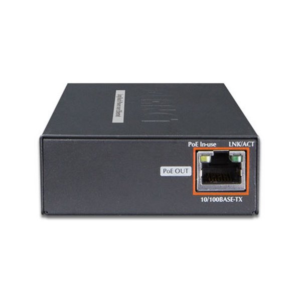 Planet LRP-101C-KIT, COAX PoE extender 10/100Base-TX, 802.3at-30W,EFT+ESD, dosah 1km, -20 až 70°C