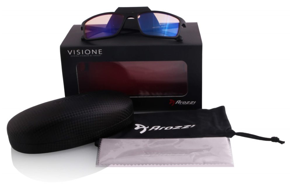 AROZZI herní brýle VISIONE VX-200/ černé obroučky/ jantarová skla