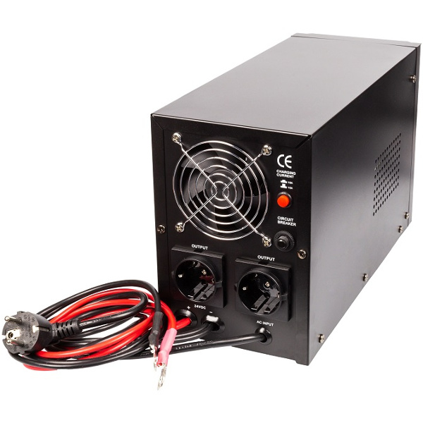 MHPower záložní zdroj MPU-1050-24, UPS, 1050W, čistý sinus, 24V