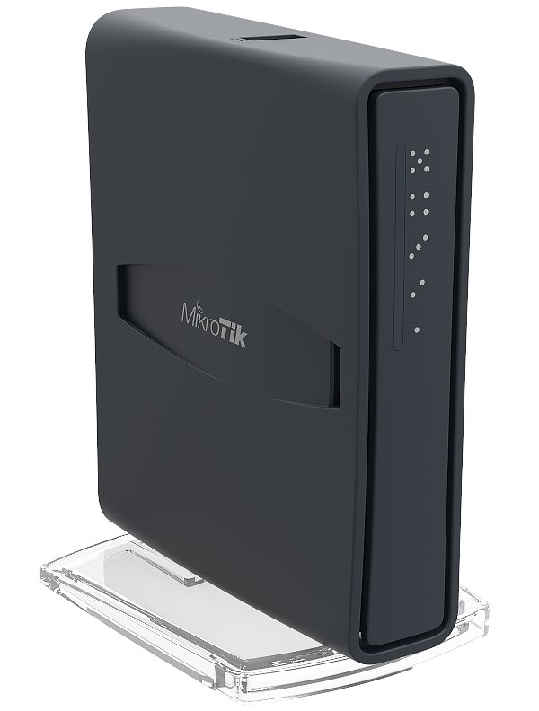 MikroTik RouterBOARD RB952Ui-5ac2nD-TC, hAP ac lite tower, 5x LAN, 2.4+5Ghz, 802.11a/b/g/n/ac, USB, 1x PoE out