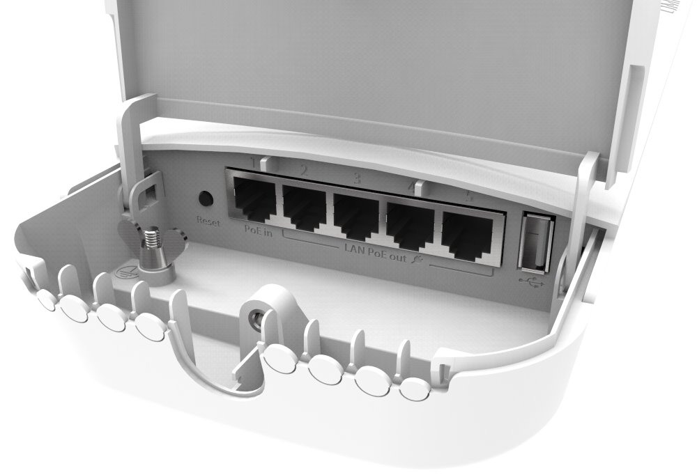 MikroTik RouterBOARD OmniTIK 5 ac PoE venkovní AP / hotspot 2x2 MIMO, 802.11a/n/ac  PoE, L4