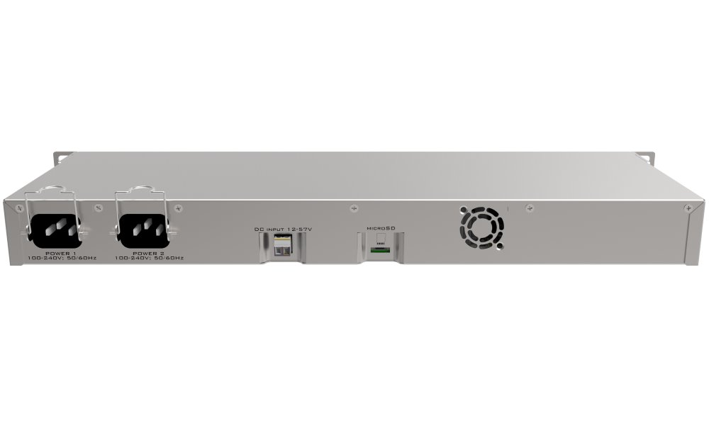 MikroTik RouterBOARD RB1100AHx4 Dude 64 GB SSD, 4x 1,4 GHz, 13x GbE, Dual PSU, vč. L6