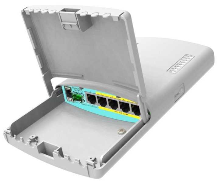 MikroTik RouterBOARD PowerBox Pro 128 MB RAM, 800 MHz, 5x LAN, PoE in/out 802.3af/at, SFP, L4