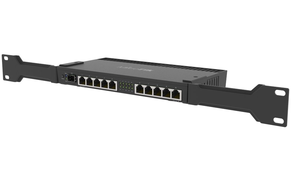 MikroTik RouterBOARD RB4011iGS+RM, 4x 1,4 GHz, 10x GbE, SFP+, L5