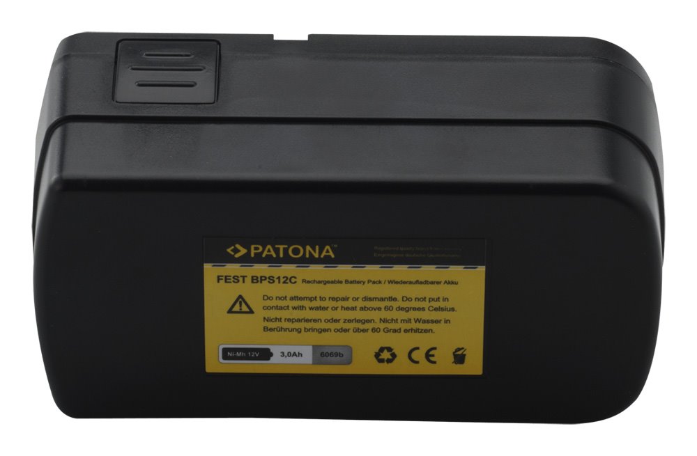 PATONA baterie pro Aku nářadí Festo / Festool 12 V 3000mAh Ni-MH