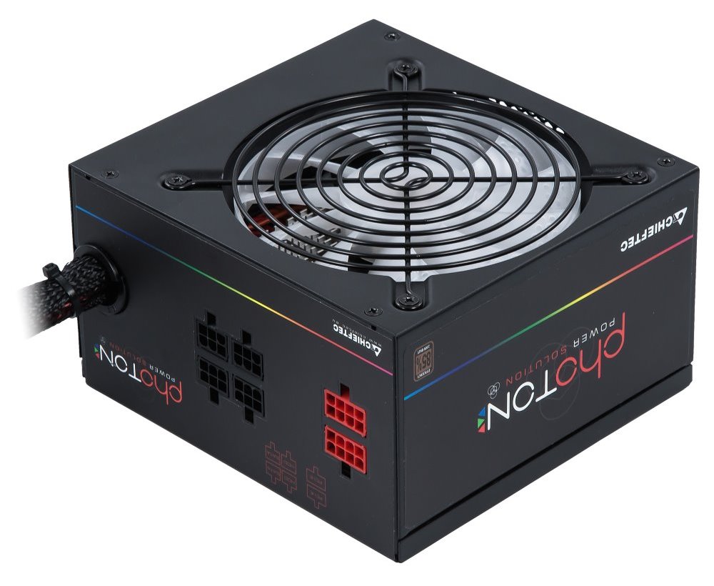 CHIEFTEC zdroj CTG-750C-RGB / Photon Series / 750W / 120mm fan / akt. PFC / modulární kabeláž / 80PLUS Bronze