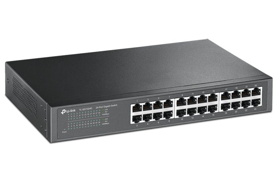 TP-Link TL-SG1024D / switch 24x 10/100/1000Mbps/ desktop/ 13 " kov