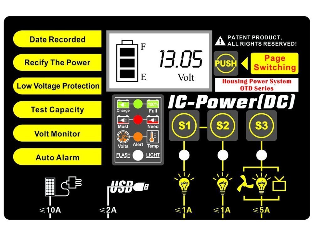 GOOWEI ENERGY DEEP CYCLE (GEL) baterie GOOWEI ENERGY OTD100, 100Ah, 12V