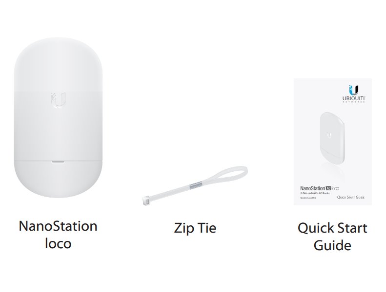 Ubiquiti NanoStation 5AC Loco - AP/client 5GHz, anténa 13dBi MIMO2x2, airMAX AC - sada 5ks (bez PoE injektorů)