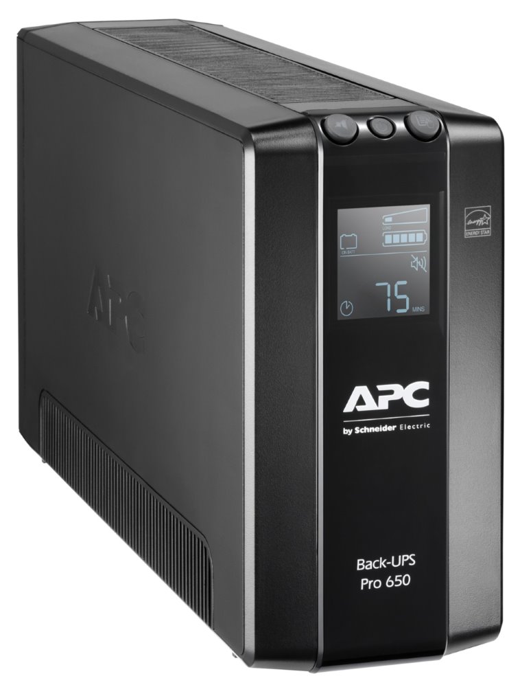 APC Back-UPS Pro BR 650VA (390W)/ LINE-INTERAKTIVNÍ/ AVR/ 230V/ LCD/ 6x IEC zásuvka
