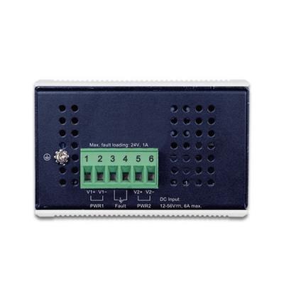 Planet IGUP-1205AT PoE++ konvertor 802.3bt, 1x 1000Base-T, 2x SFP 100/1000Base-X, dual power 12-56VDC, -40 až 75st.