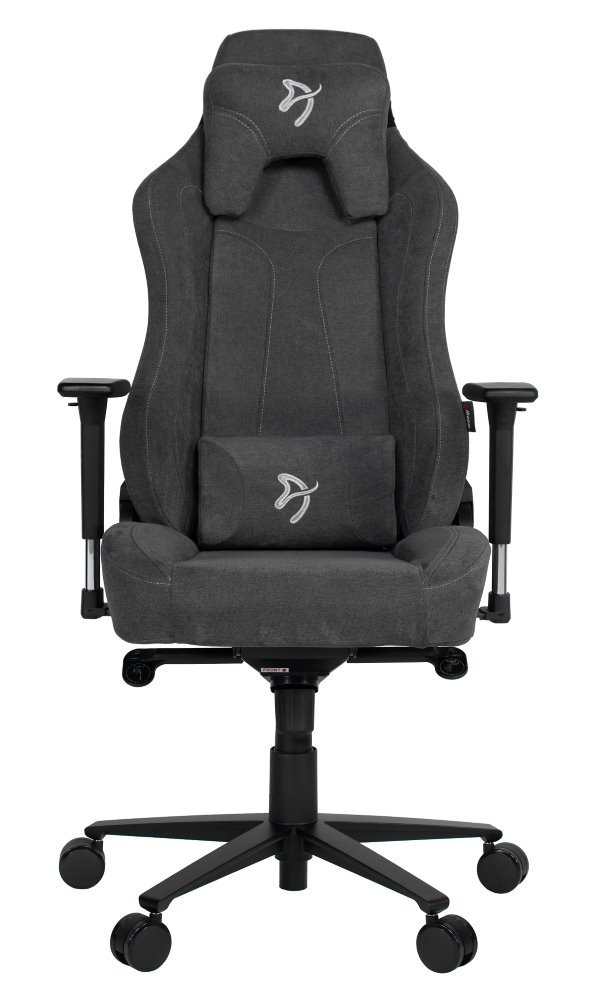 AROZZI herní židle VERNAZZA Soft Fabric Dark Grey/ povrch Elastron/ tmavošedá