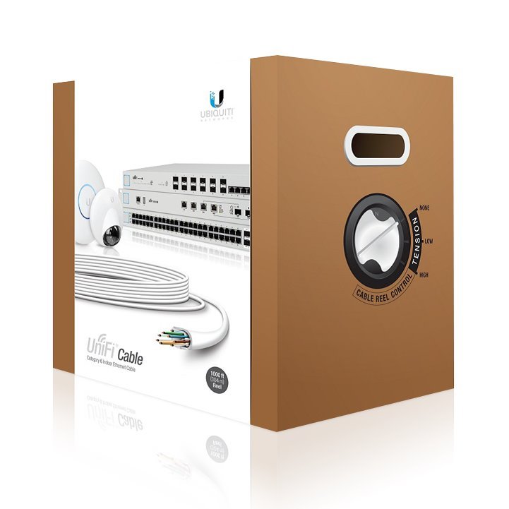 Ubiquiti UniFi Cable Cat6 CMR - UTP kabel, Cat6, 23 AWG, CMR, box 305m