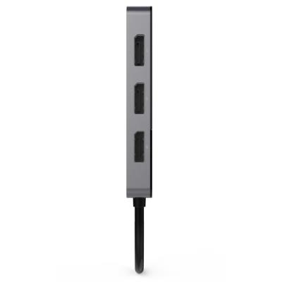 PremiumCord adaptér MST DisplayPort 1.4 na 3x DisplayPort / 8K / 3x 4K/ černý