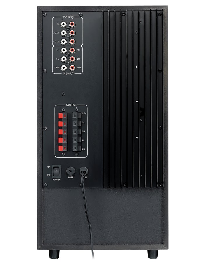 GENIUS repro SW-HF 5.1 6000 Ver. II/ 5.1/ 200W/ Dřevěné/ Dálkový ovladač