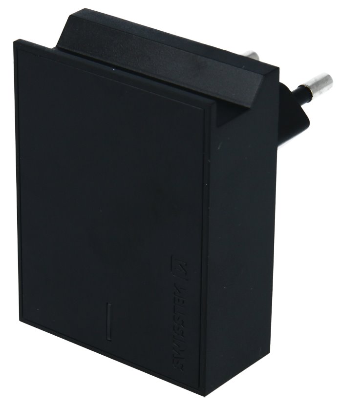 Swissten Síťový Adaptér Smart Ic 2X Usb 3A Power Černý