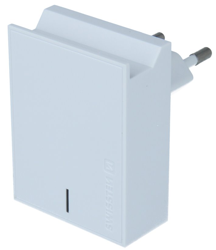 Swissten Síťový Adaptér Smart Ic 2X Usb 3A Power + Datový Kabel Usb / Type C 1,2 M Bílý