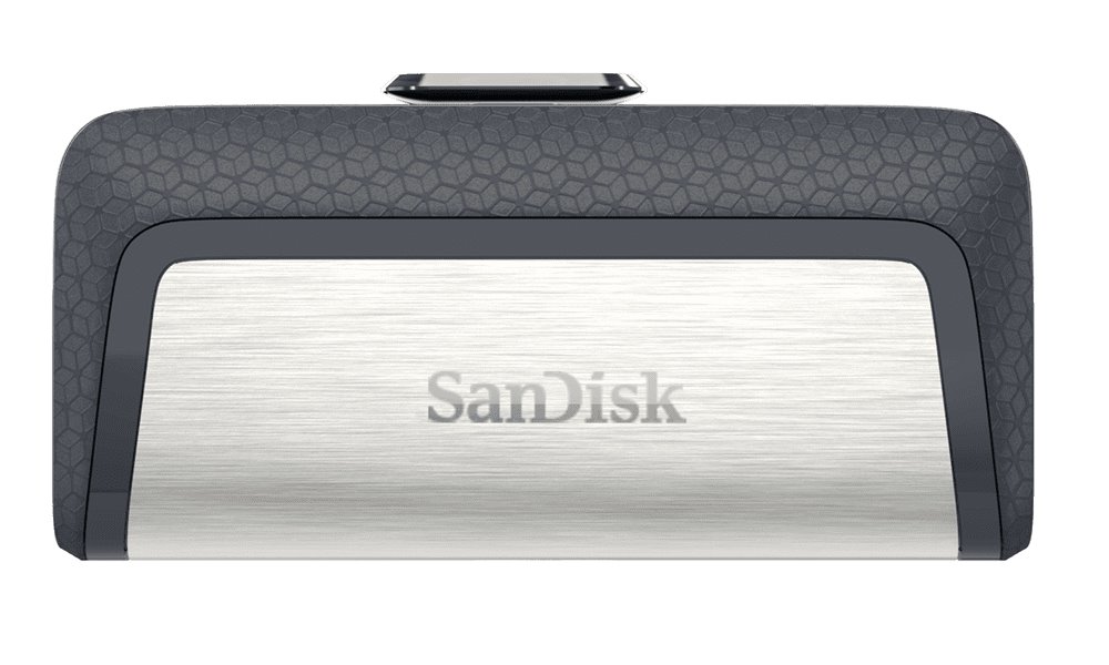 SanDisk Ultra Dual USB-C Drive 32GB / USB 3.0 Typ-C /  USB 3.0 Typ-A / stříbrný