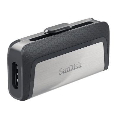 SanDisk Ultra Dual USB-C Drive 128GB / USB 3.0 Typ-C /  USB 3.0 Typ-A / stříbrný