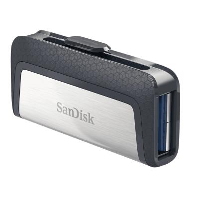 SanDisk Ultra Dual USB-C Drive 64GB / USB 3.0 Typ-C /  USB 3.0 Typ-A / stříbrný