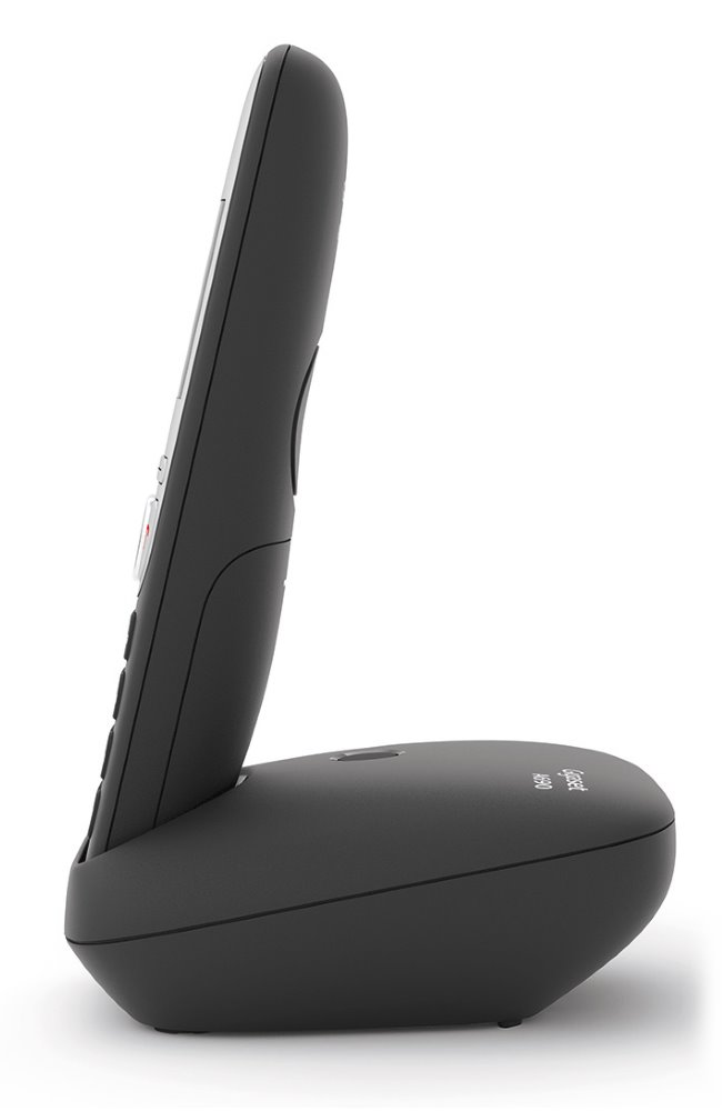 SIEMENS GIGASET A690HX - DECT/GAP přídavné sluchátko vč. nabíječky pro bezdrátový telefon, barva černá/ stříbrná