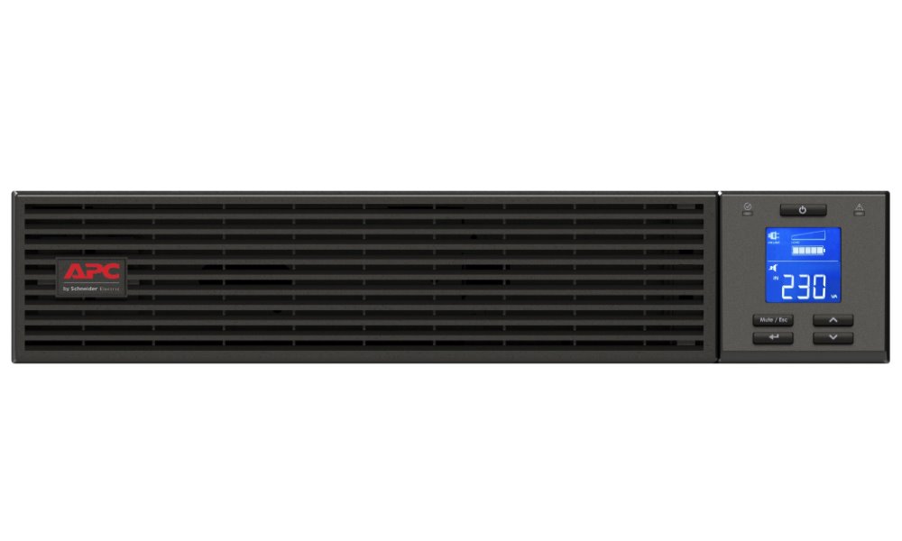 APC Easy UPS SRV 6000VA (6000W)/ 2U/ RACK MOUNT/ ONLINE/ 230V/ LCD/ bez baterií/ prodloužená doba provozu