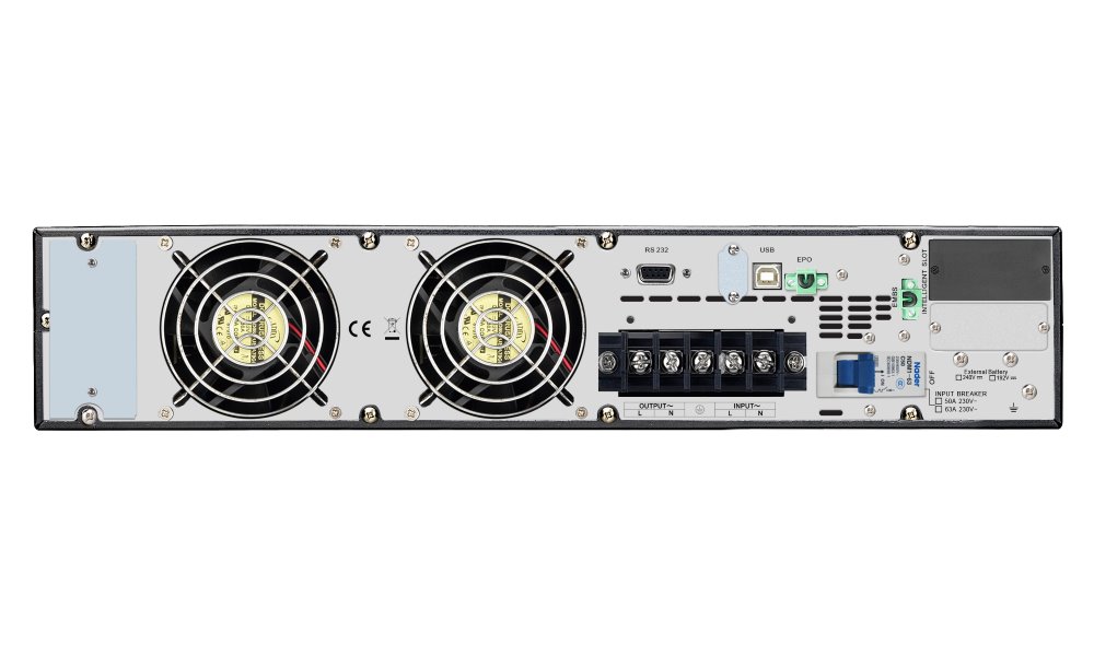 APC Easy UPS SRV 6000VA (6000W)/ 2U/ RACK MOUNT/ ONLINE/ 230V/ LCD/ bez baterií/ prodloužená doba provozu