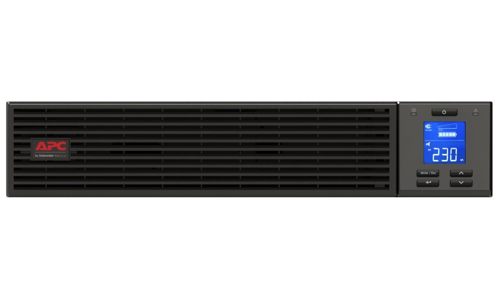 APC Easy UPS SRV 2000VA (1600W)/ 2U/ RACK MOUNT/ ONLINE/ 230V/ LCD/ with RailKit