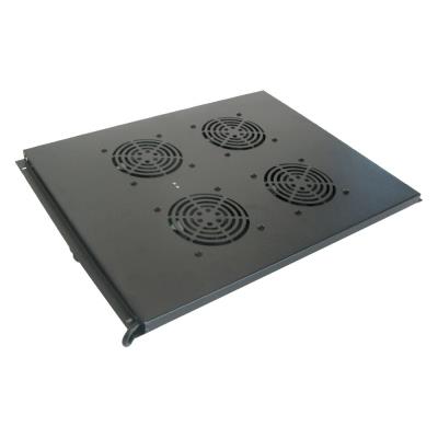 XtendLan Ventilace pro stojanové rozvadeče ECO hloubky 800mm, 4x ventilátor černá