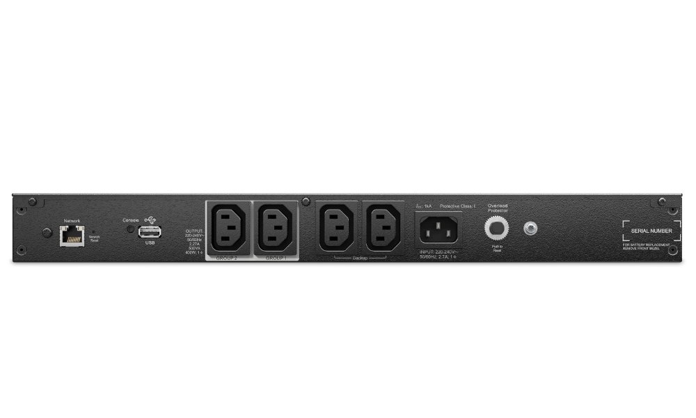 APC Smart-UPS C Lithium Ion/ Short Depth 500VA (400W)/ 1U/ RACK MOUNT/ LINE-INTERAK./ 230V/ with Network Card (AP9631)