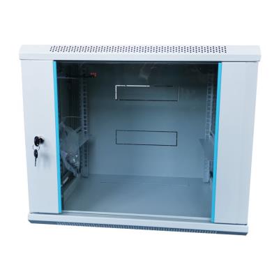 XtendLan 12U/600x450, na zeď, jednodílný, skleněné dveře, šedý